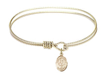 Load image into Gallery viewer, St. Alexander Sauli Custom Bangle - Gold Filled
