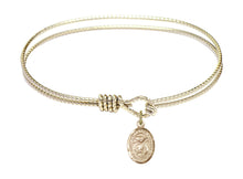 Load image into Gallery viewer, St. Catherine Laboure Custom Bangle - Gold Filled
