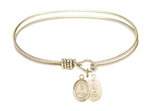 Load image into Gallery viewer, Scapular Custom Bangle - Gold Filled
