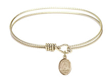 Load image into Gallery viewer, Infant of Prague Custom Bangle - Gold Filled
