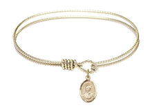Load image into Gallery viewer, St. Ignatius of Loyola Custom Bangle - Gold Filled
