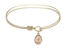 Load image into Gallery viewer, St. Anselm of Canterbury Custom Bangle - Gold Filled
