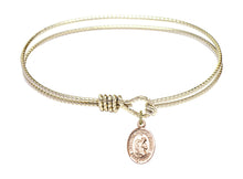 Load image into Gallery viewer, Blessed Herman the Cripple Custom Bangle - Gold Filled
