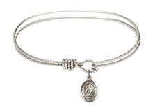 Load image into Gallery viewer, St. Charles Borromeo Custom Bangle - Silver
