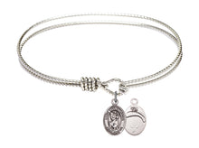 Load image into Gallery viewer, St. Dominic Savio Custom Bangle - Silver
