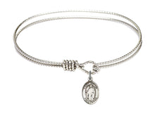 Load image into Gallery viewer, St. Justin Custom Bangle - Silver
