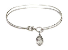 Load image into Gallery viewer, St. Maria Faustina Custom Bangle - Silver
