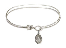 Load image into Gallery viewer, St. Alexadra Custom Bangle - Silver
