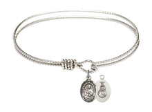 Load image into Gallery viewer, Our Lady of Mount Carmel Custom Bangle - Silver
