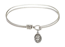 Load image into Gallery viewer, St. Catherine of Sweden Custom Bangle - Silver
