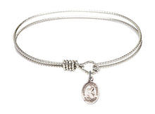 Load image into Gallery viewer, Blessed Herman the Cripple Custom Bangle - Silver
