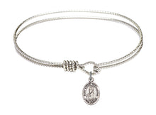 Load image into Gallery viewer, St. Kateri Tekakwitha Custom Bangle - Silver
