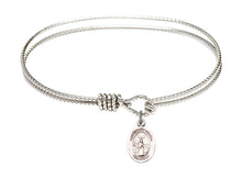 Load image into Gallery viewer, St. Medard of Noyon Custom Bangle - Silver
