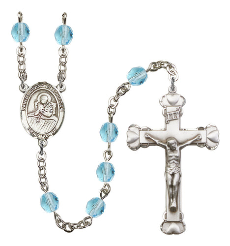 St. Lidwina of Schiedam Custom Birthstone Rosary - Silver