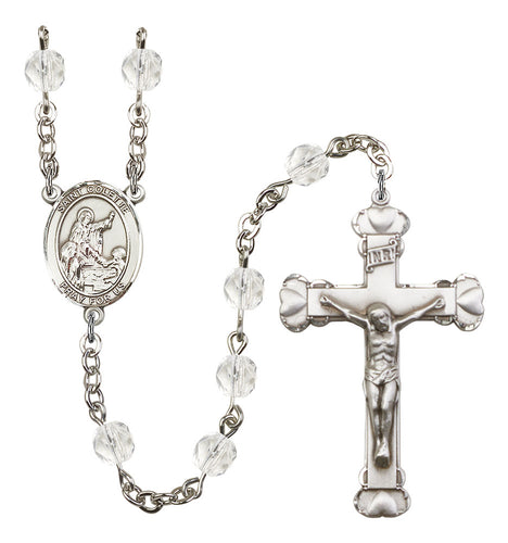 St. Colette Custom Birthstone Rosary - Silver